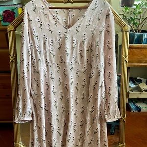 Pink GAP prairie style dress never worn size 18.